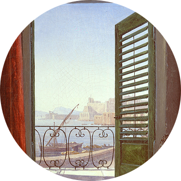 Carl Gustav Carus. Balkon in Napels