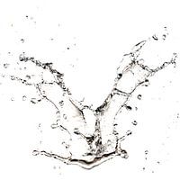 L'eau vole dans l'air