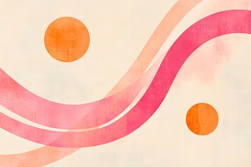 Abstract colour composition with circles by Poster Art Shop