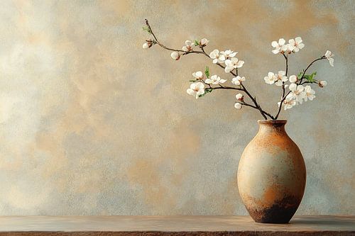 Rustic blossom beauty in Beige