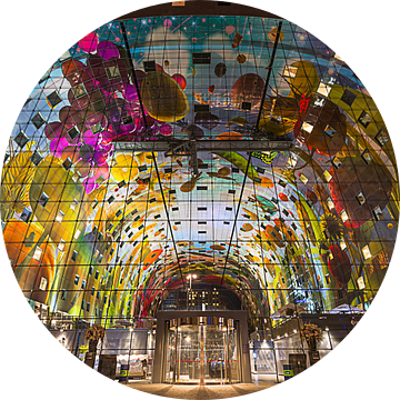 Markthal Rotterdam in de Avond van Mark De Rooij