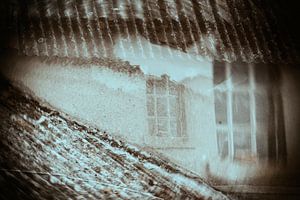 Spookraam in double exposure