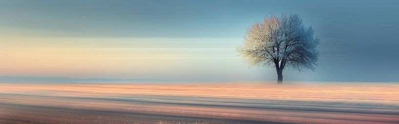 Abstracte landschapsesthetiek van fernlichtsicht