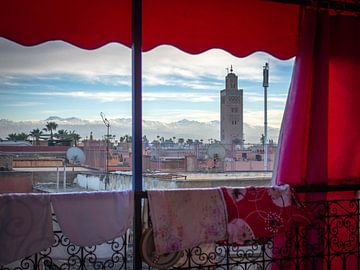Uitzicht over Marrakech van Lennard Gog