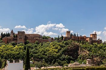 Het Alhambra in Granada, wordt gezien als het meesterwerk van de Moorse architectuur.