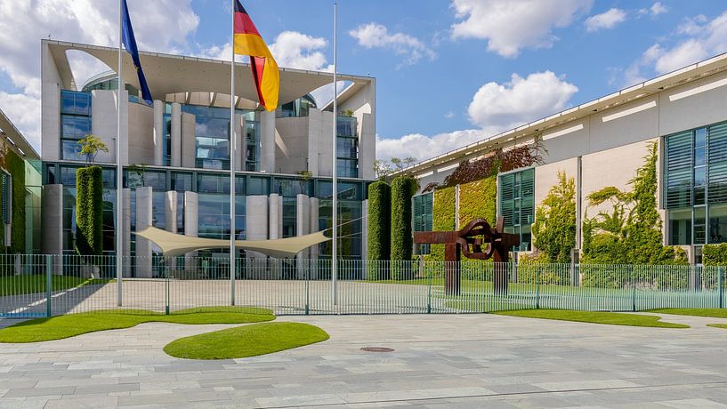 Berlijn - Bondskanselarij van Mixed media vector arts