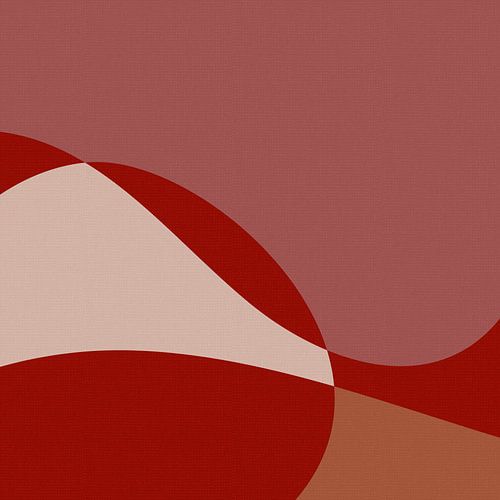 Abstract landschap in warme kleuren II