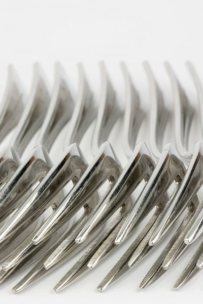 Abstracte verzameling van metalen vorken par Tonko Oosterink