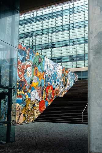 Des héros de bandes dessinées sur des azulejos, Lisbonne moderne