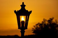 Lantern at sunset