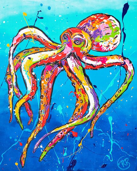 Colourful Squid by Happy Paintings / Renata Rolefes
