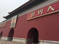 Ingang verboden stad met Keizer Mao Zedong