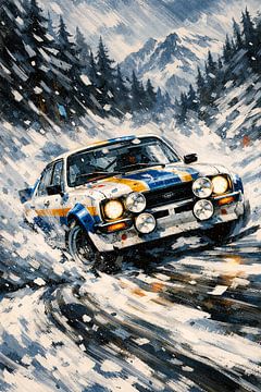 Vintage Rally in Snowstorm by irgian firmansyah