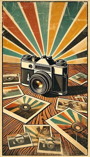 Stuur mij een foto - Retro fotoposter
