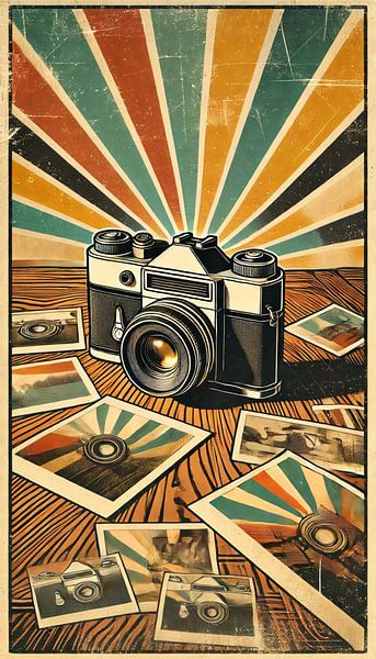 Send me a photo - Retro photography poster by Eric Nagel