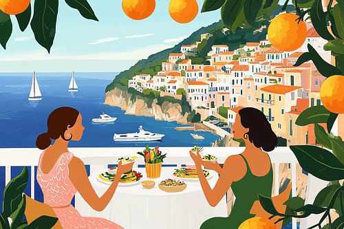 Mediterranean Lunch with a View
