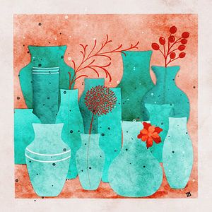 Sammlung von Vasen von Ingrid A.U. Motzheim