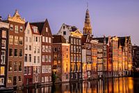 Amsterdam | Damrak, geveles en Oude Kerk