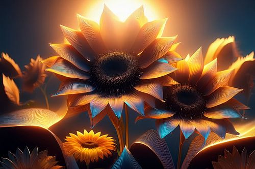 Tournesols graphique KI