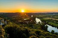 Uitzicht over de Dordogne bij zonsondergang van Marco Schep thumbnail