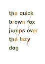 Quick brown fox blad letters van Twan Van Keulen thumbnail