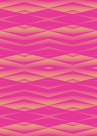 Géométrie abstraite formes roses sur FRESH Fine Art