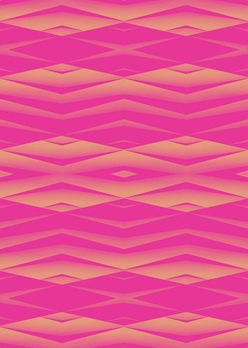 Abstrakte Geometrie Formen Pink von FRESH Fine Art