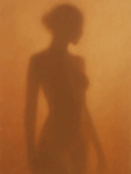 Dromerig silhouet - Sensueel in schaduw van coretan tangan
