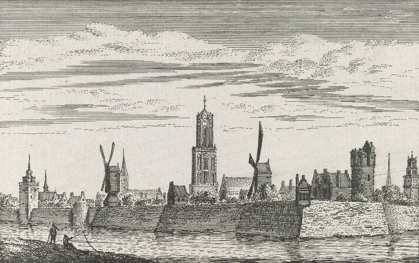 Abraham Rademaker, Ansicht von Utrecht vom Buitensingel aus, 1727 - 1733 von Atelier Liesjes