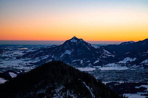 Zonsopgang boven de Grünten