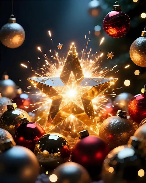 Festliches Chaos in Farbe von Jean Pierre