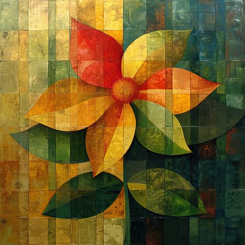 Art floral abstrait | Spectrum Petals