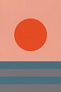 Sun, Moon, Ocean. Ikigai. Abstract minimalist Zen art VII by Dina Dankers thumbnail
