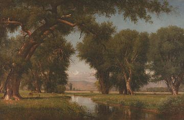 Worthington Whittredge-Het poeder van de rivier de Colorado verbergen