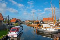 Het historische stadje Workum in Friesland Nederland