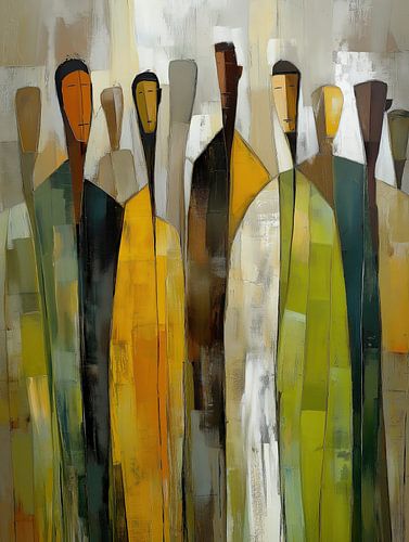 Kleurrijke Figuren in Harmonie