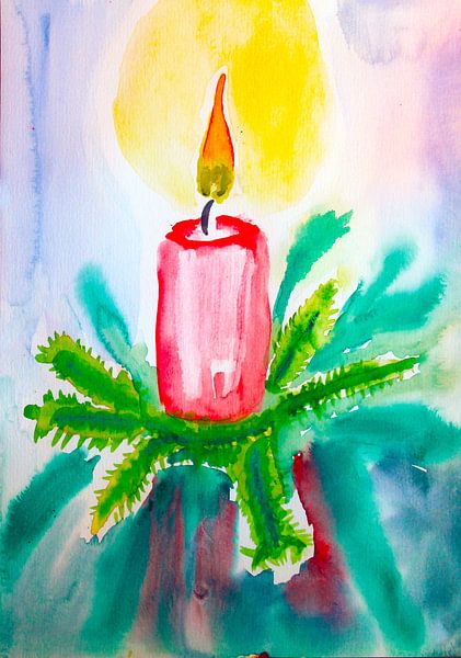christmas candle by M.A. Ziehr