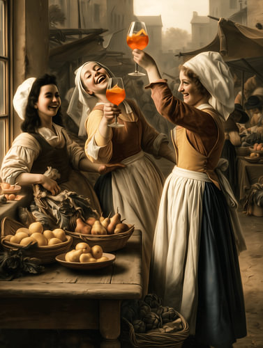 Cheers in the Potato Kitchen