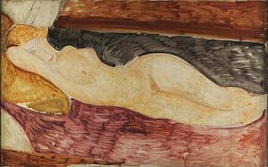 Allongé nu, Amedeo Modigliani - 1919 sur Atelier Liesjes