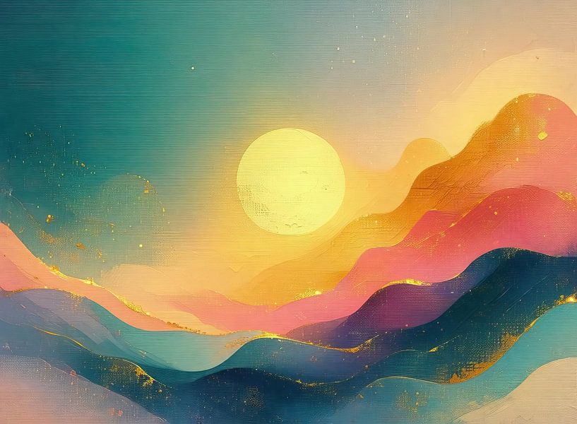 Farben des Sonnenuntergangs von Moderne Kollektion