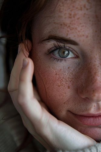 Intiem portret van een vrouw