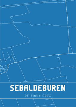 Blauwdruk | Landkaart | Sebaldeburen (Groningen) van Rezona