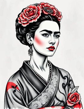 Frida Japanse kunst 9 van MIROKKU