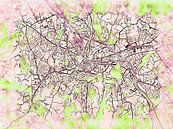 Kaart van Chambéry in de stijl 'Soothing Spring' van Maporia thumbnail