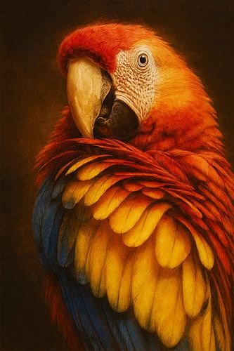 Ara.De trots van het regenwoud