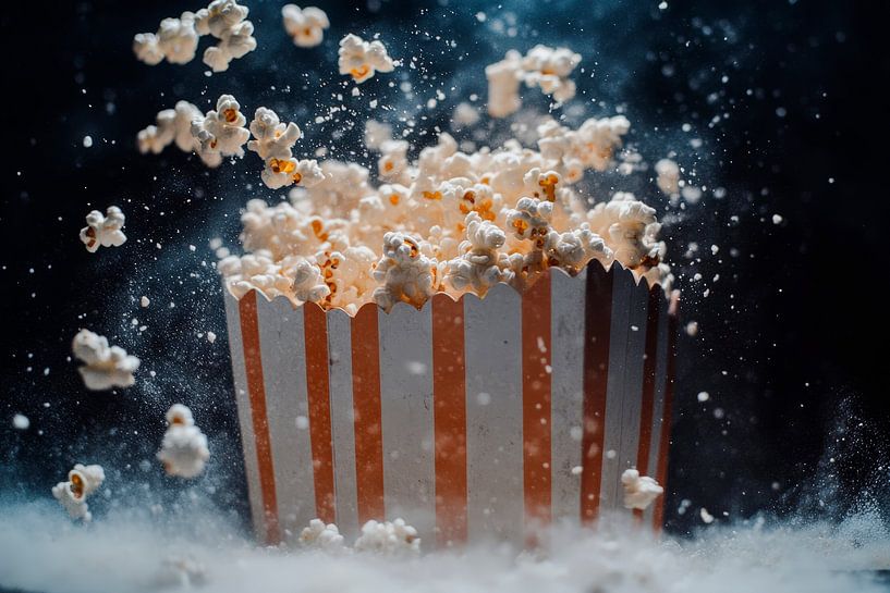 Popcorn explosion in cinema style by Poster Art Shop