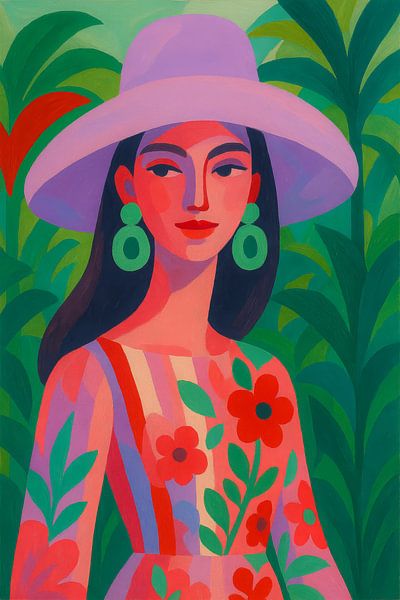Bohemian Jungle Portrait by But First Framing