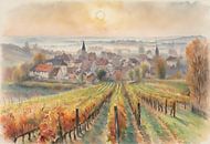 Vignobles en Alsace par Kees van den Burg Aperçu
