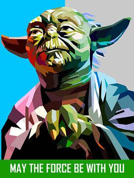 Pop Art Yoda - Star Wars sur Doesburg Design