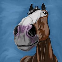 Grappig paardenportret